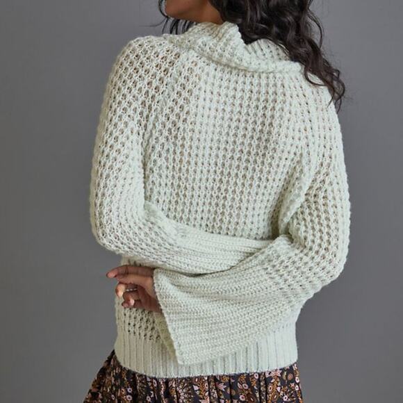 Anthropologie Maeve Mint Bell-Sleeve Sweater - Picture 5 of 16